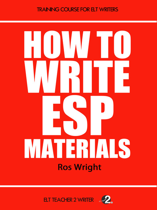 Title details for How to Write ESP Materials by Ros Wright - Available